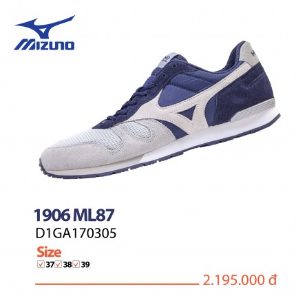 Giày chạy bộ Mizuno 1906 ML87 xanh navy xám